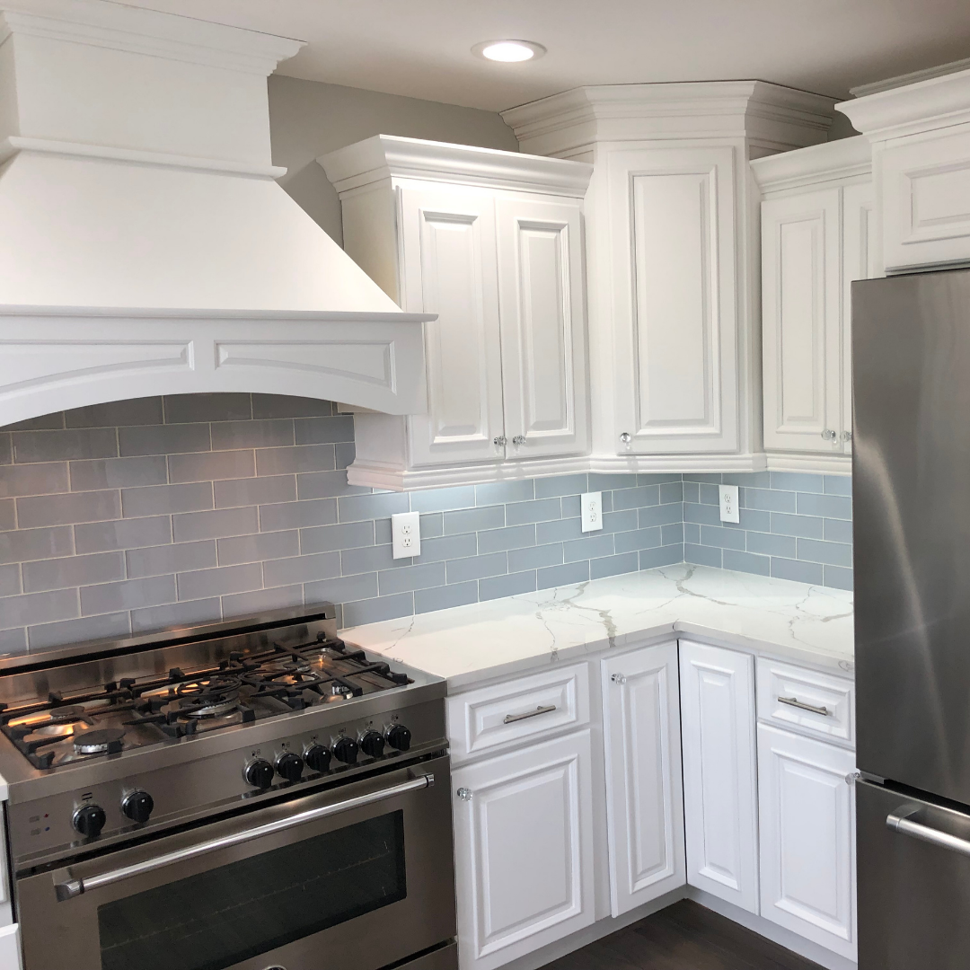 Medford Nj white factory finished painted cabinets